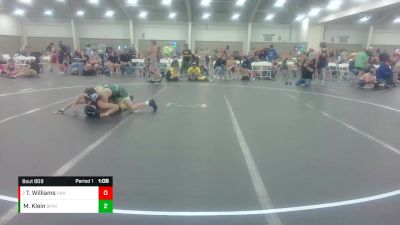 100 lbs Round 1 - Tyson Williams, Unattached vs Michael Klein, Brother Melchior Wrestling Club