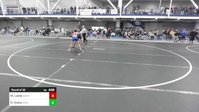 125 lbs Round Of 32 - Maximilian Leete, American University vs Devon Diaco, Davidson