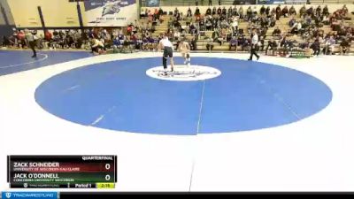 157 lbs Quarterfinal - Jack O`Donnell, Concordia University Wisconsin vs Zack Schneider, University Of Wisconsin-Eau Claire