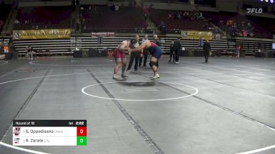 285 lbs Round Of 16 - Sam Oppedisano, Massachusetts vs Ruben Zarate, Utah Tech