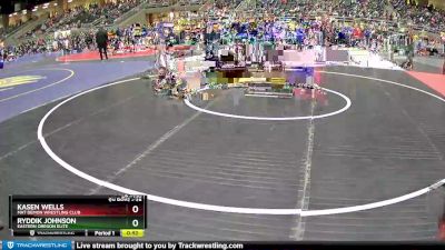 45 lbs 3rd Place Match - Kasen Wells, Mat Demon Wrestling Club vs Ryddik Johnson, Eastern Oregon Elite