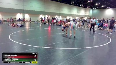 195 lbs Placement Matches (16 Team) - Joseph Zereini, West Forsyth vs Devan Horay, Ohio Devils