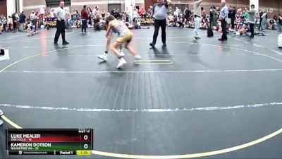 105 lbs Round 1 (4 Team) - Kameron Dotson, Roundtree WA vs Luke Mealer, Ohio Gold