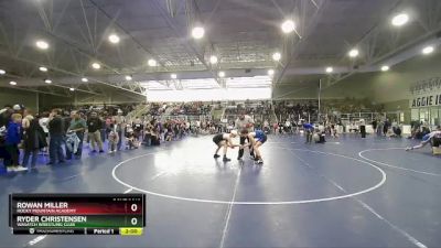 120 lbs Champ. Round 1 - Ryder Christensen, Wasatch Wrestling Club vs Rowan Miller, Rocky Mountain Academy