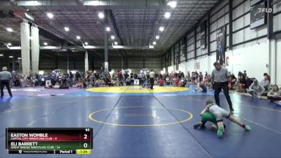 65 lbs Round 1 (4 Team) - Eli Barrett, GREAT BRIDGE WRESTLING CLUB vs Easton Womble, CAPITAL CITY WRESTLING CLUB