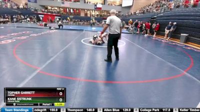 126 lbs Champ. Round 1 - Topher Garrett, Moore vs Kane Sistrunk, Cedar Park
