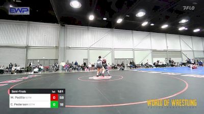 240 lbs Semifinal - Mya Padilla, Sisters On The Mat Pink vs Charlee Pederson, Sisters On The Mat Teal