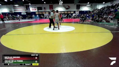 126 lbs Cons. Round 1 - Nicolas Isidoro, Desert Mirage vs Oscar De La Torre, Santa Monica