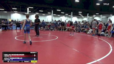 92 lbs Round 3 (8 Team) - Dallas Rosenbarger, Indiana vs Kyle Yannucciello, New York