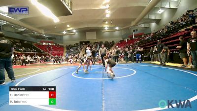 64 lbs Semifinal - Hudson Daniel, Sperry Wrestling Club vs Kason Tabor, Berryhill Wrestling Club