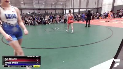 145 lbs Champ. Round 1 - Ava Collins, OR vs Kaylie Baker, WA