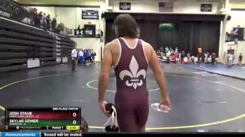 160 lbs Placement Matches (8 Team) - Josh Staub, Saint Clair County vs Skylar Gomer, Moody Hs