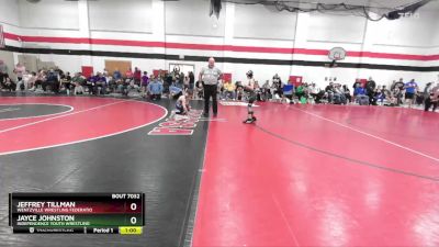 80 lbs Cons. Semi - Jayce Johnston, Independence Youth Wrestling vs Jeffrey Tillman, Wentzville Wrestling Federatio
