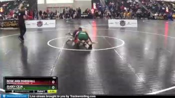 116 lbs Round 5 (12 Team) - Sugey Ceja, Tiffin University vs Rose Ann Marshall, Wisconsin Stevens Point