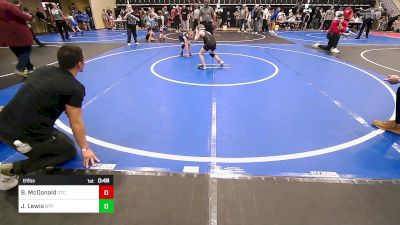 61 lbs Semifinal - Beau McDonald, Owasso Takedown Club vs Jonny Lewis, Tulsa Blue T Panthers