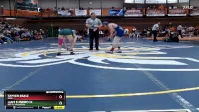 126 lbs Quarterfinal - Liam Bundrock, Battle Mountain vs Tayven Kunz, Ririe