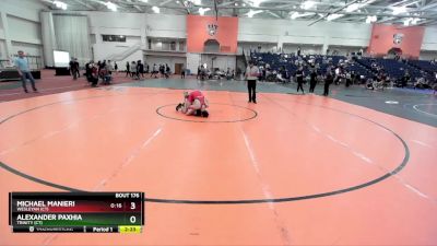 133 lbs Cons. Round 2 - Alexander Paxhia, Trinity (CT) vs Michael Manieri, Wesleyan (CT)