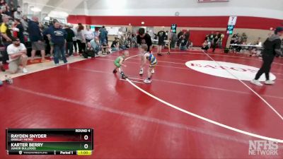 41-42 lbs Round 4 - Karter Berry, Junior Bulldogs vs Rayden Snyder, Greeley Metro