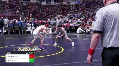 127 lbs Quarterfinal - Trey Wagner, Northampton vs Cael Rossi, Lower Dauphin