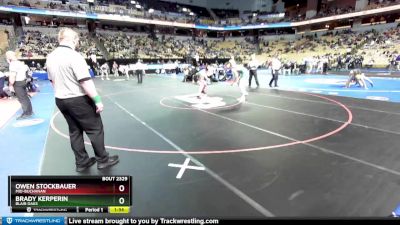 215 Class 2 lbs Semifinal - Owen Stockbauer, Mid-Buchanan vs Brady Kerperin, Blair Oaks