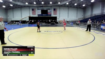 185 lbs Semifinal - Sophie Pollack, Canandaigua Academy vs Khamya J`Maxwell, Lockport