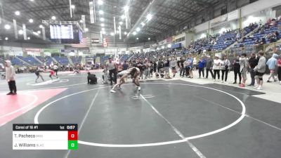 150 lbs Consi Of 16 #1 - Tesleo Pacheco, Brighton WC vs Jacob Williams, Black Hills Wr Acd