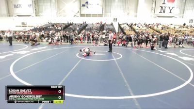 54 lbs Cons. Round 5 - Logan Galvez, Savage Wrestling Club vs Arseny Gonopolskiy, Gorilla Grapplers Wrestling Club