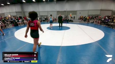 136 lbs Round 3 (8 Team) - Delilah Queen, Tennessee vs Charlotte Hunt, Pennsylvania