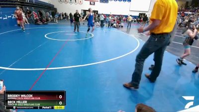 119 lbs Round 2 - Brodey Wilcox, Natrona Colts Wrestling Club vs Beck Miller, Touch Of Gold Wrestling Club