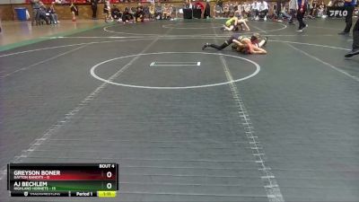 88 lbs Round 2 (4 Team) - AJ Bechlem, Highland Hornets vs Greyson Boner, Dayton Bandits