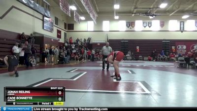 285 lbs Cons. Round 2 - Jonah Reiling, Lisbon vs Cade Bonnette, Denver