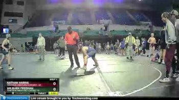 125 lbs Semis (4 Team) - Nathan Harris, Team Bear Wrestling Club Navy vs Wilburn Freeman, Team Bear Wrestling Club Red