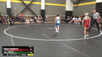 58 lbs Round 1 (4 Team) - Mila Sebolt, Female Elite Wrestling vs Kinley Pederson, Minnesota Storm