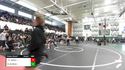 190 lbs Champ. Round 1 - David Tejada, El Rancho vs Micah Britfeld, North Torrance