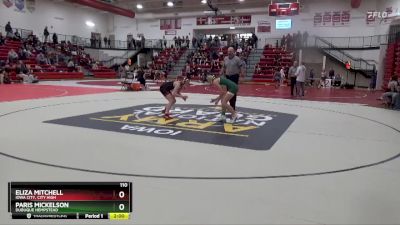 110 lbs Cons. Semi - Paris Mickelson, Dubuque Hempstead vs Eliza Mitchell, Iowa City, City High