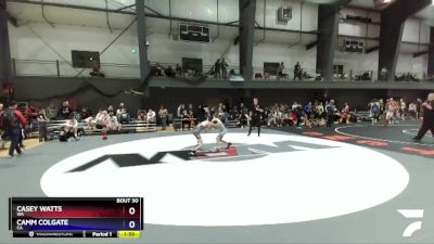 100 lbs Champ. Round 1 - Casey Watts, WA vs Camm Colgate, CA