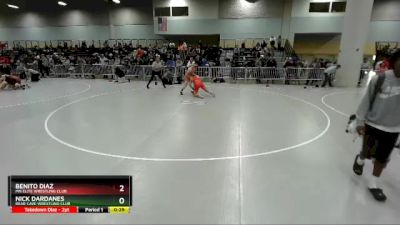 138 lbs Cons. Round 1 - Nick Dardanes, Bear Cave Wrestling Club vs Benito Diaz, MN Elite Wrestling Club