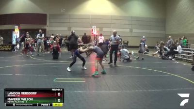 82 lbs Round 3 (6 Team) - Maverik Wilson, Metro All Stars vs Landon Mersdorf, Belding