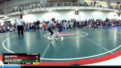 56 lbs Champ. Round 2 - Giovani Smithers, Hobart Wrestling Club vs Liam Heaton, Indiana