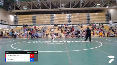 60 lbs Round 1 (6 Team) - LAYTON CARR, UNION COUNTY vs IRWIN FREDENBURG, CENTRAL INDIANA ACADEMY OF WRESTLING