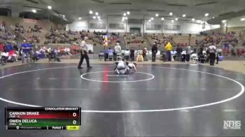132 lbs Semis & 1st Wb (8 Team) - Cannon Drake, Page vs Owen DeLuca, Gibbs