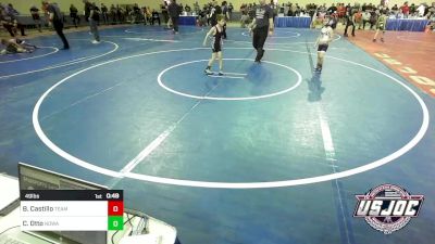 49 lbs Quarterfinal - Braylon Castillo, Team Worx Altus vs Carson Otto, North Desoto Wrestling Academy