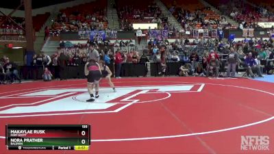 135 lbs Cons. Round 2 - Nora Prather, Baldwin vs Makaylae Rusk, Fort Scott