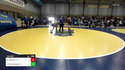 173 lbs Round Of 32 - Kaewett Nelson, Hoopa vs Junior Bumanglag, Granite Hills-El Cajon