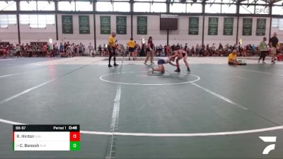 88-97 lbs Quarterfinal - Carson Benesh, Oregon vs Riley Hinton, Vandalia Jr High