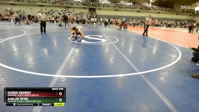 85 lbs Cons. Round 3 - Kaeler Byrd, Jackson County Wrestling-AAA vs Aaden Demery, Diamond Youth Wrestling-AA 