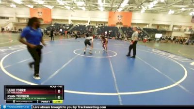 141 lbs Cons. Round 3 - Ryan Trimber, Pennsylvania College Of Technology vs Luke Yorke, St. John Fisher