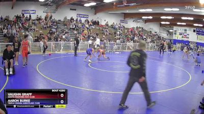 113 lbs 5th Place Match - Vaughn Graff, SOUTH MEDFORD MAT CLUB vs Aaron Burke, Triple Crown Wrestling Club