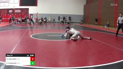 125 lbs Quarterfinal - Andre Gonzales, Ohio State vs Caleb Edwards, Edinboro-Unattached