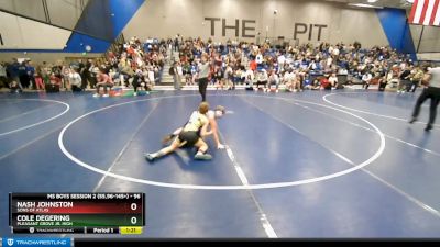 96 lbs Champ. Round 1 - Cole Degering, Pleasant Grove Jr. High vs Nash Johnston, Sons Of Atlas